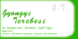 gyongyi terebesi business card